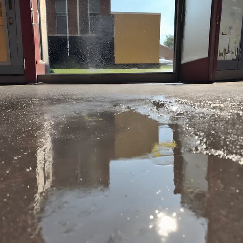 leak on the floor of a home